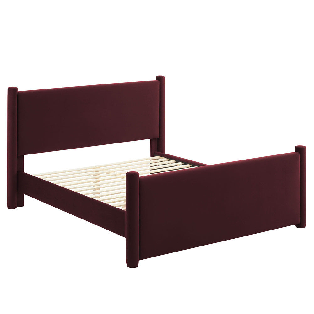 Modway Rael Performance Velvet King Platform Bed by Modway-MOD-7176
