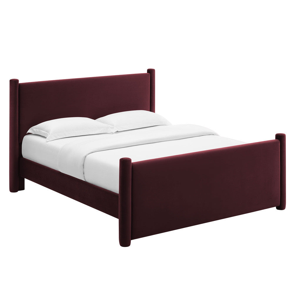 Modway Rael Performance Velvet King Platform Bed by Modway-MOD-7176