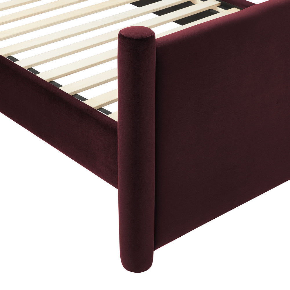 Modway Rael Performance Velvet Queen Platform Bed by Modway-MOD-7175