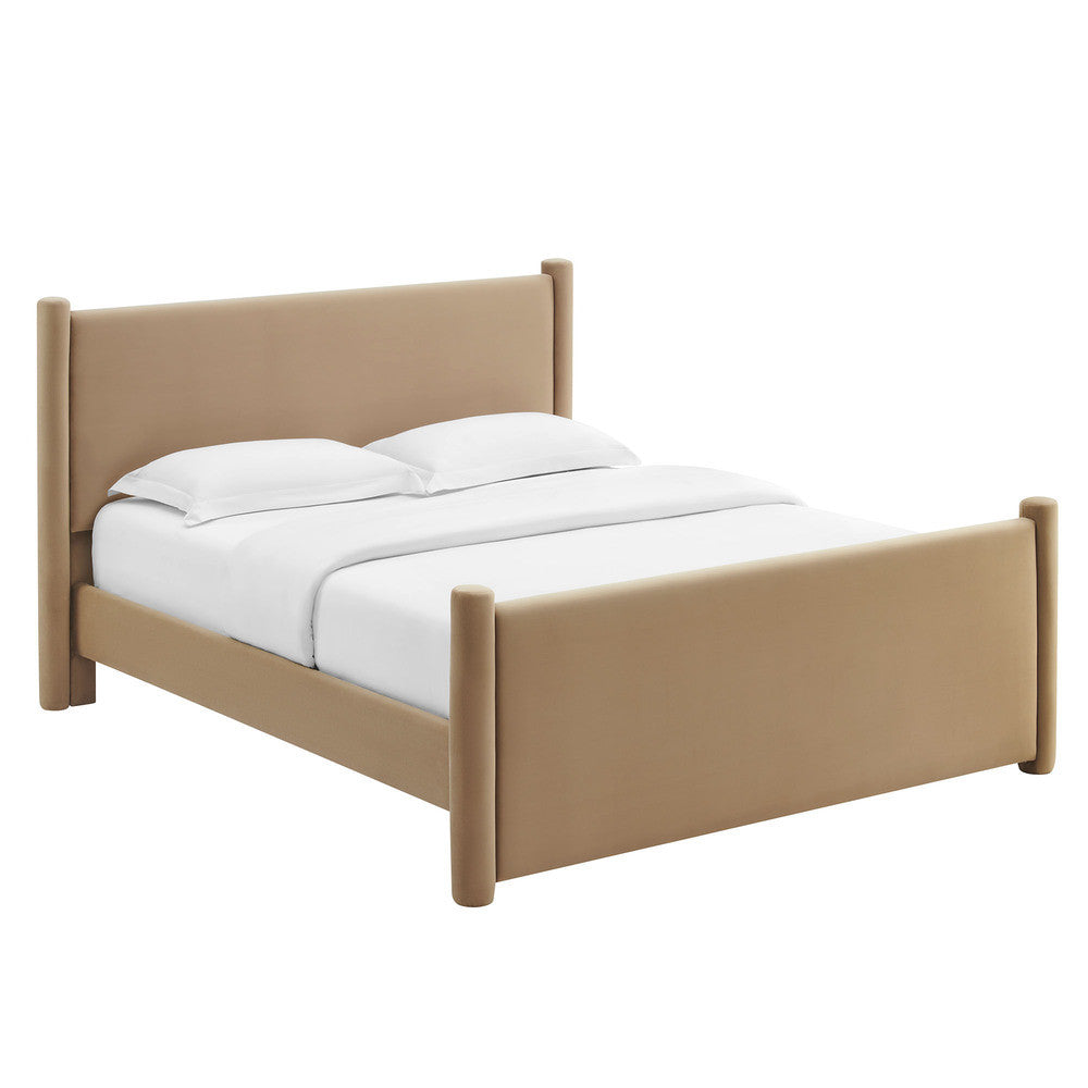Modway Rael Performance Velvet Queen Platform Bed by Modway-MOD-7175