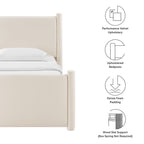 Modway Rael Performance Velvet Twin Platform Bed by Modway-MOD-7173