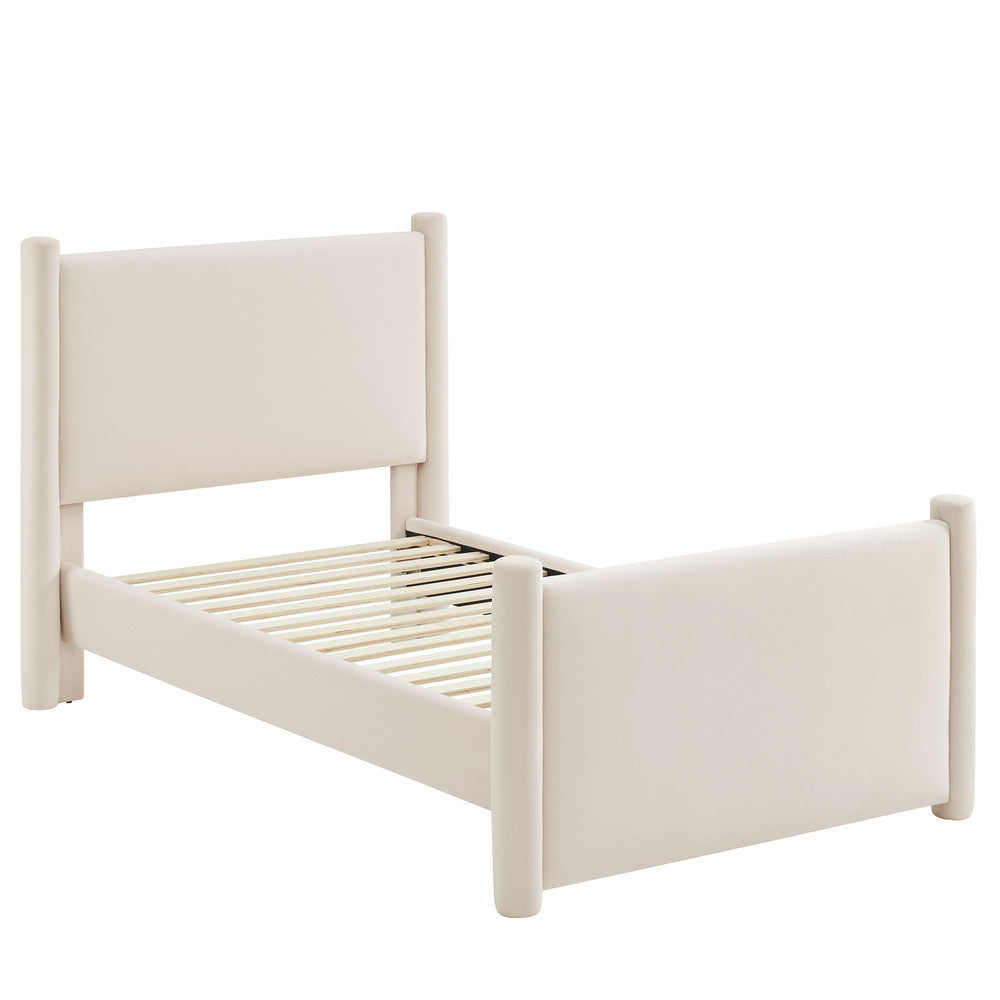 Modway Rael Performance Velvet Twin Platform Bed by Modway-MOD-7173