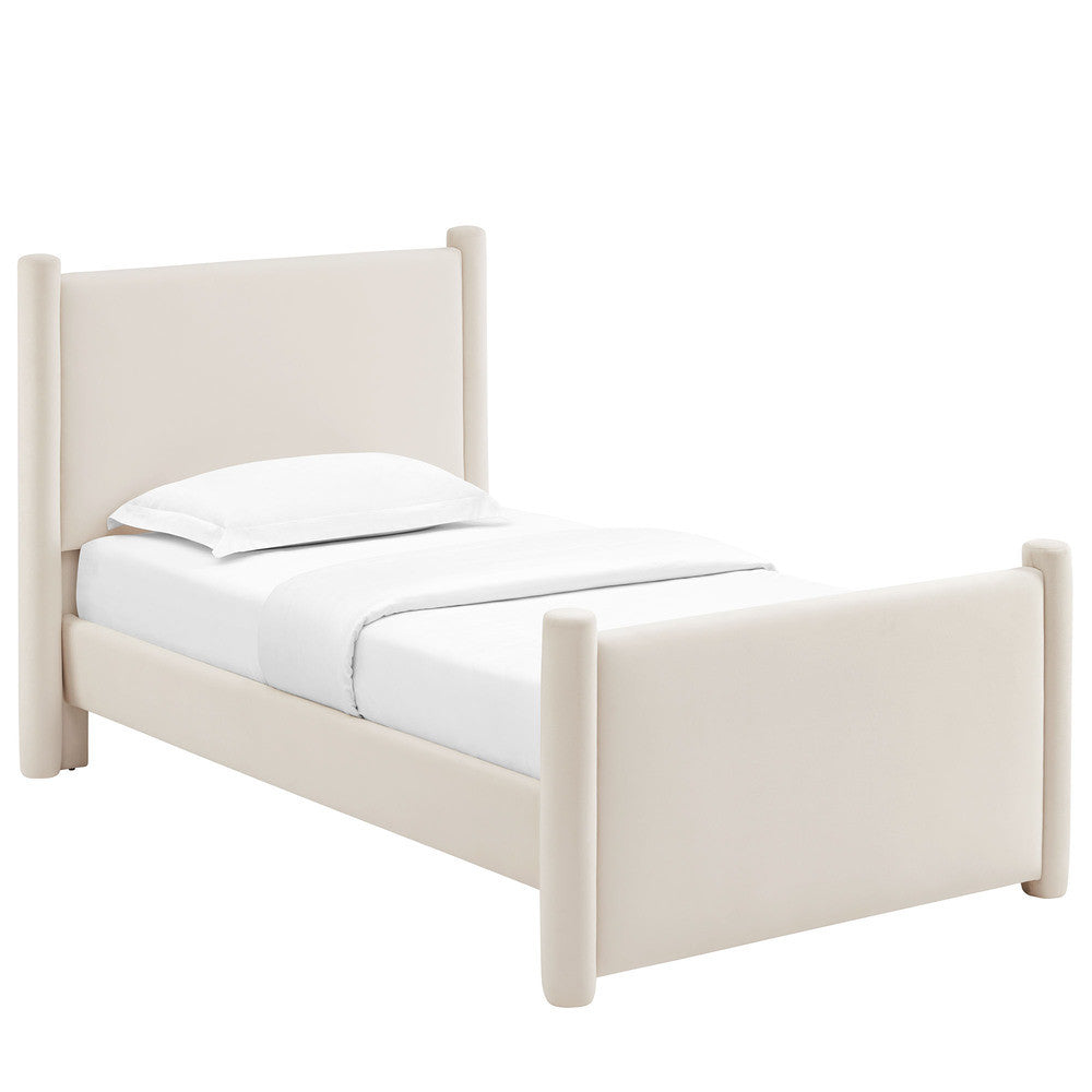 Modway Rael Performance Velvet Twin Platform Bed by Modway-MOD-7173