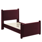 Modway Rael Performance Velvet Twin Platform Bed by Modway-MOD-7173