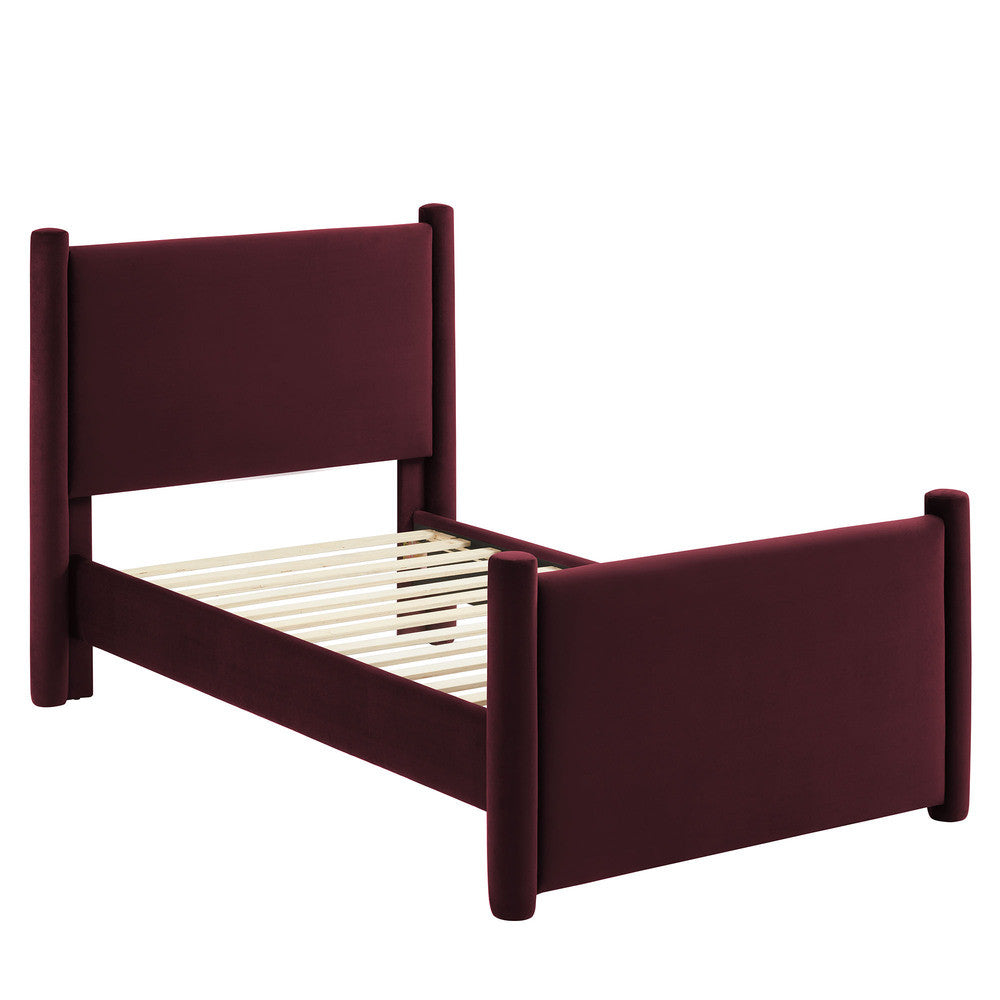Modway Rael Performance Velvet Twin Platform Bed by Modway-MOD-7173