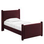Modway Rael Performance Velvet Twin Platform Bed by Modway-MOD-7173