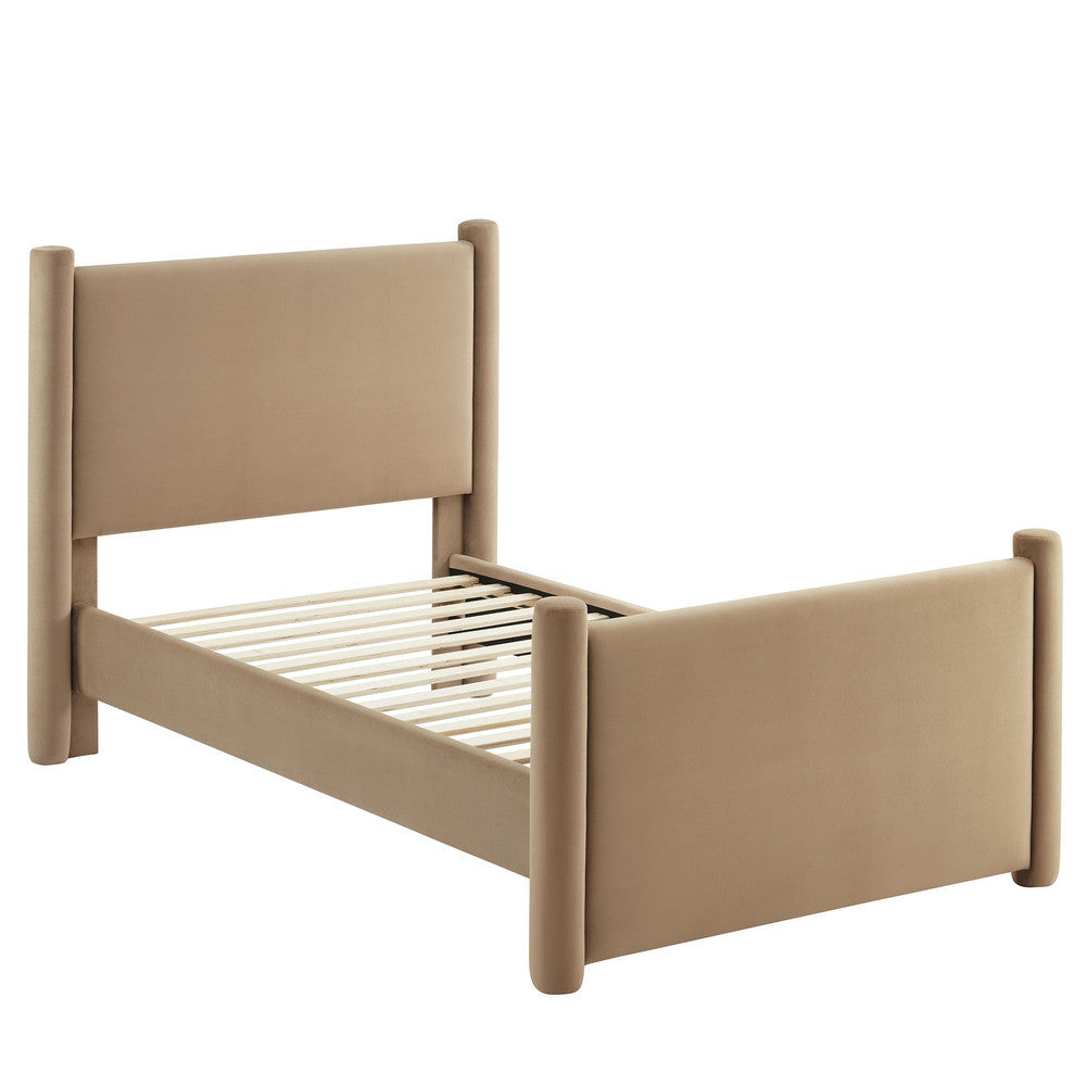 Modway Rael Performance Velvet Twin Platform Bed by Modway-MOD-7173