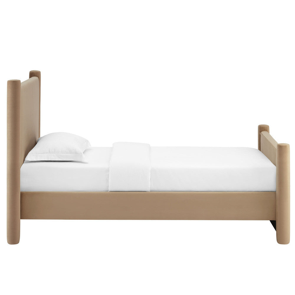 Modway Rael Performance Velvet Twin Platform Bed by Modway-MOD-7173