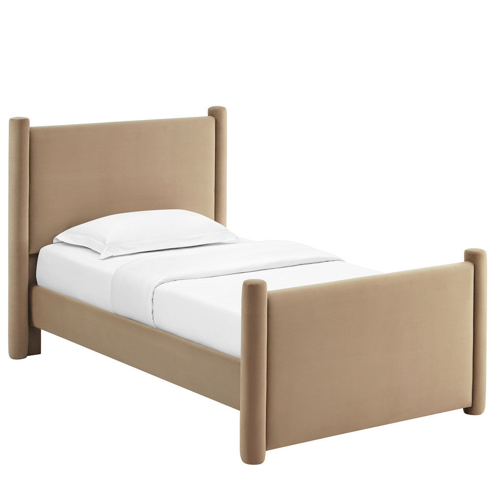 Modway Rael Performance Velvet Twin Platform Bed by Modway-MOD-7173