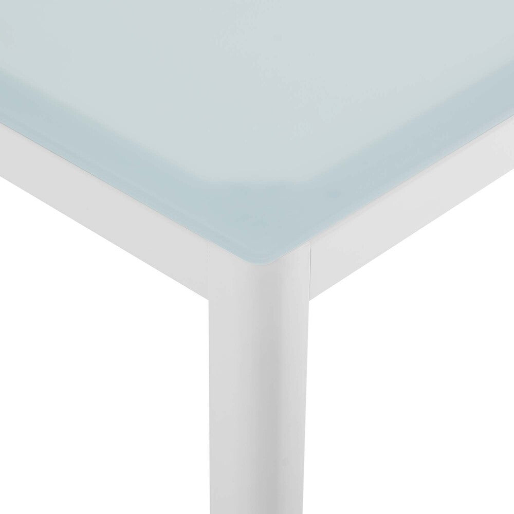 EEI-3576-WHI Raleigh 59" Outdoor Patio Aluminum Dining Table by Modway