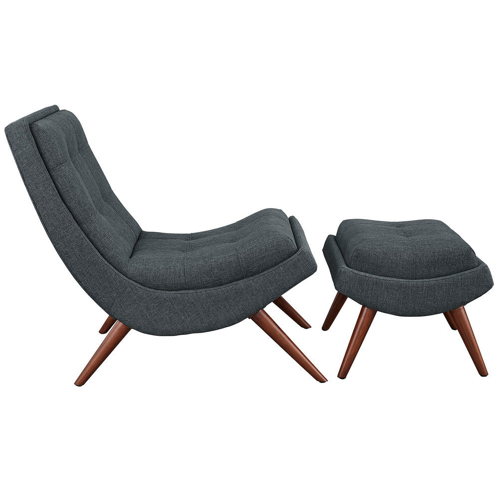 Modway Ramp Upholstered Fabric Lounge Chair Set by Modway-EEI-2143
