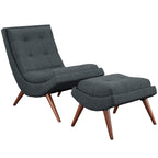 Modway Ramp Upholstered Fabric Lounge Chair Set by Modway-EEI-2143