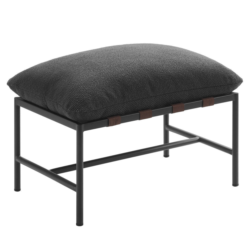Modway Raya Outdoor Patio Boucle Lounge Chair and Ottoman by Modway-EEI-7292-CHA