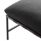 Modway Raya Outdoor Patio Boucle Lounge Chair and Ottoman by Modway-EEI-7292-CHA