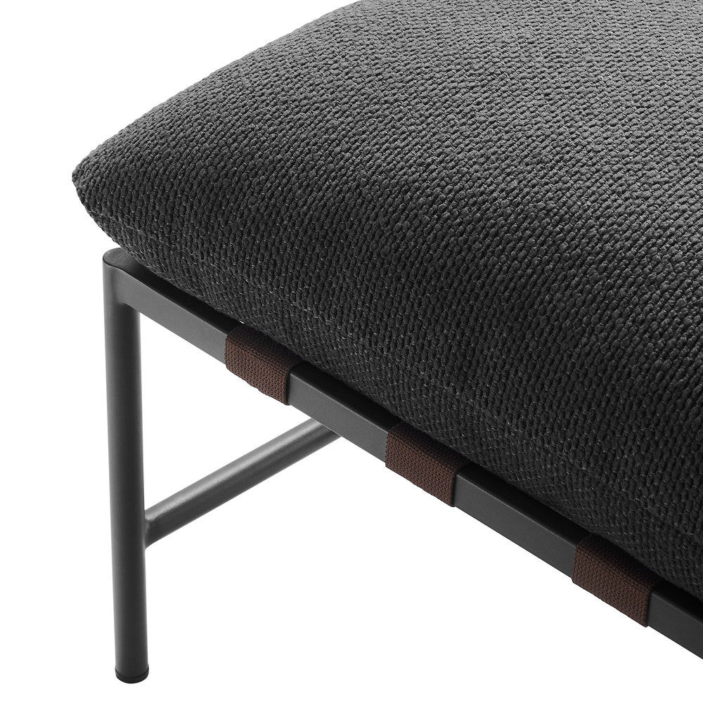 Modway Raya Outdoor Patio Boucle Lounge Chair and Ottoman by Modway-EEI-7292-CHA