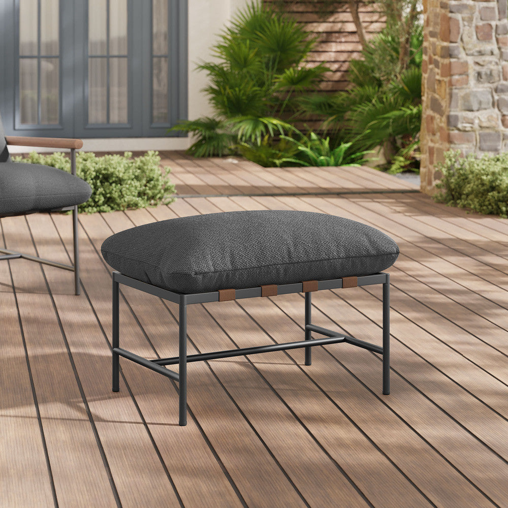 Modway Raya Outdoor Patio Boucle Ottoman by Modway-EEI-7161-CHA  6