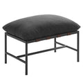 Modway EEI-7161-CHA Raya Outdoor Patio Boucle Ottoman - Charcoal
