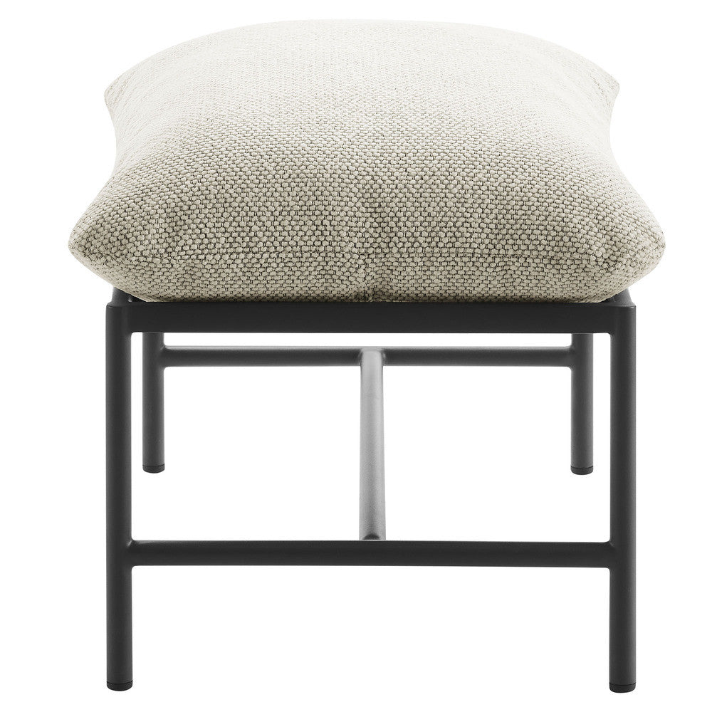 Modway Raya Outdoor Patio Boucle Ottoman by Modway-EEI-7161-IVO