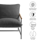 Modway Raya Outdoor Patio Boucle Sling Lounge Chair by Modway-EEI-7118