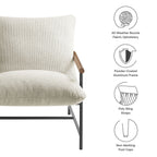 Modway Raya Outdoor Patio Boucle Sling Lounge Chair by Modway-EEI-7118