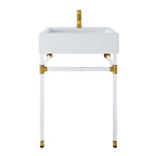 EEI-5535-ACR-WHI Redeem 24" Acrylic Wall-Mount Bathroom Vanity by Modway