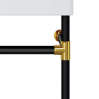 EEI-5537-BLK-WHI Redeem 24" Wall-Mount Black Stainless Steel Bathroom Vanity by Modway