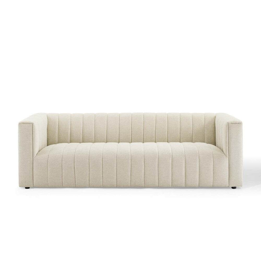 Modway Reflection Channel Tufted Upholstered Fabric Sofa by Modway-EEI-3881-BEI