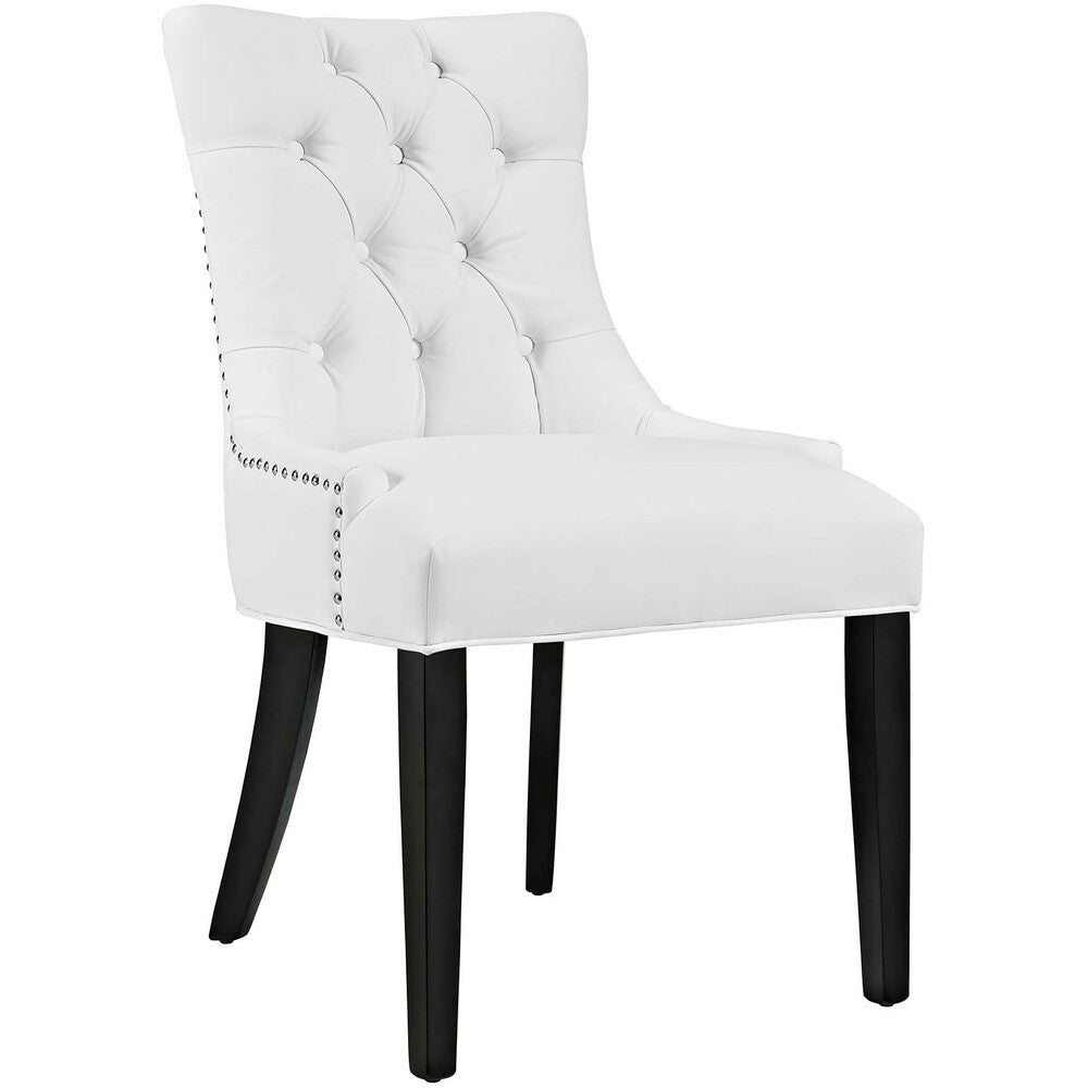 EEI-2742-WHI-SET Regent Vinyl Dining Side Chair Set of 2 by Modway