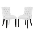 EEI-2742-WHI-SET Regent Vinyl Dining Side Chair Set of 2 by Modway