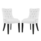 Modway EEI-2742-WHI-SET Regent Vinyl Dining Side Chair Set of 2 White