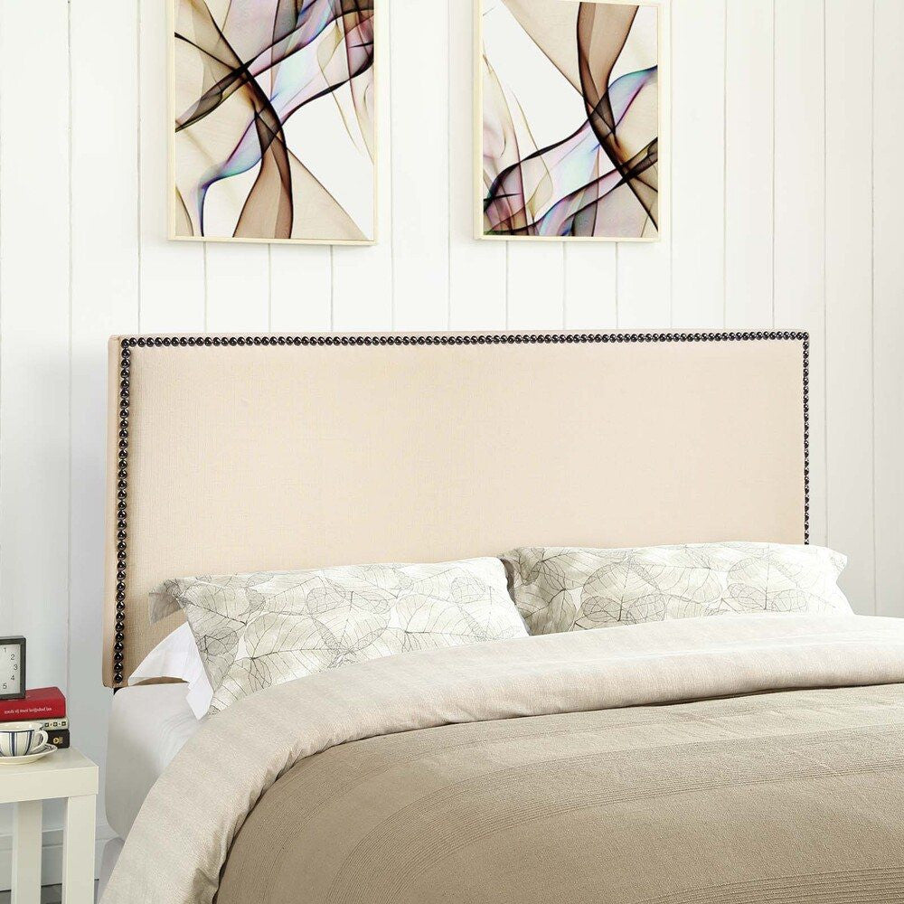 MOD-5217-IVO Region Nailhead Upholstered Full Headboard by Modway