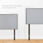 MOD-5218-GRY Region Nailhead Upholstered Twin Headboard by Modway