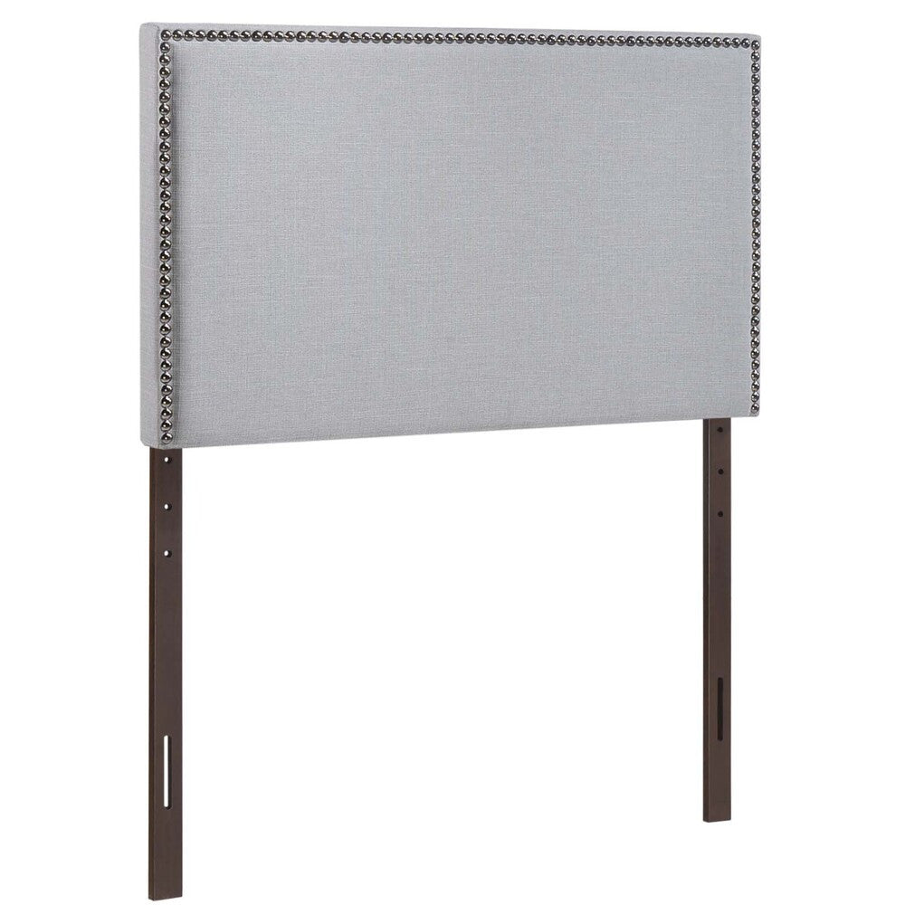 MOD-5218-GRY Region Nailhead Upholstered Twin Headboard by Modway
