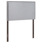 MOD-5218-GRY Region Nailhead Upholstered Twin Headboard by Modway