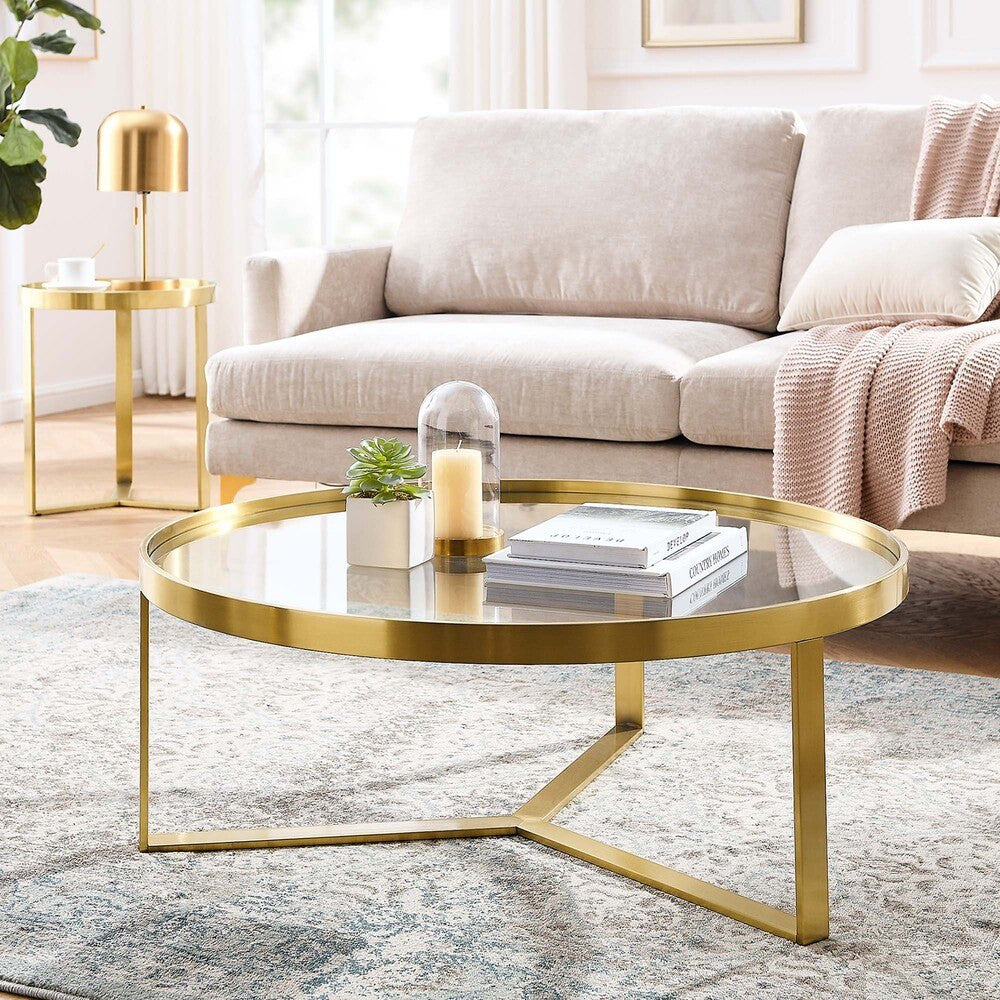 EEI-6153-GLD Relay Coffee Table by Modway