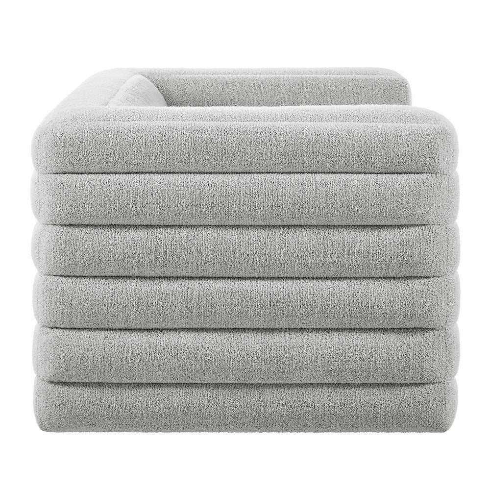 Modway Relle Channel Tufted Boucle Upholstered Loveseat by Modway-EEI-7137