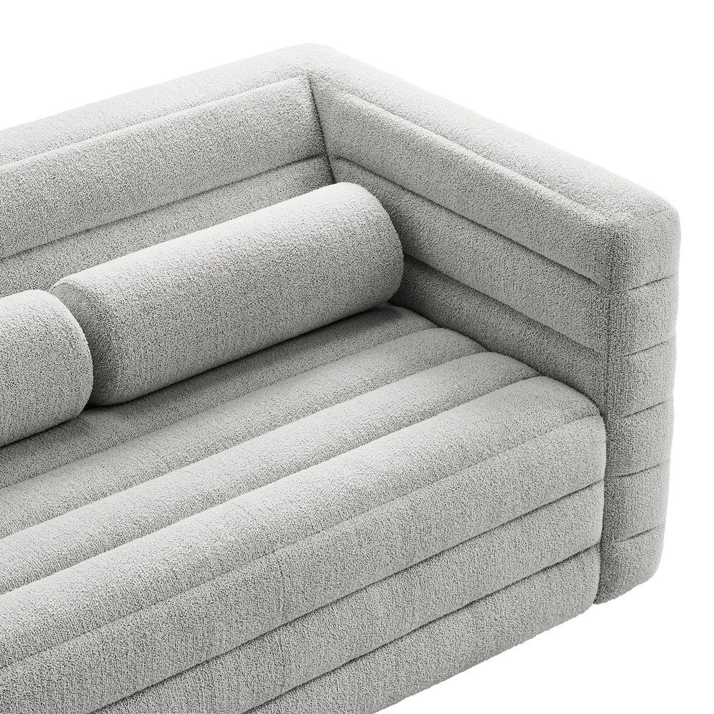 Modway Relle Channel Tufted Boucle Upholstered Loveseat by Modway-EEI-7137