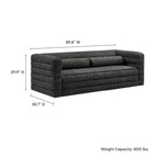 Modway Relle Channel Tufted Boucle Upholstered Sofa by Modway-EEI-7136