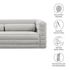 Modway Relle Channel Tufted Boucle Upholstered Sofa by Modway-EEI-7136