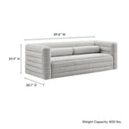 Modway Relle Channel Tufted Boucle Upholstered Sofa by Modway-EEI-7136