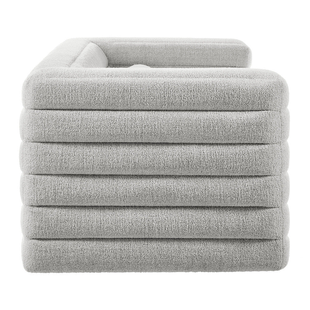 Modway Relle Channel Tufted Boucle Upholstered Sofa by Modway-EEI-7136