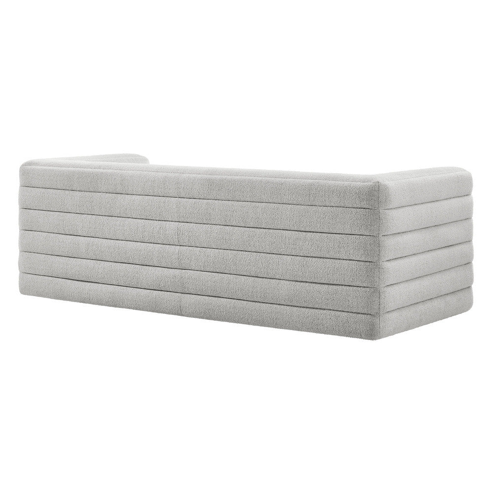 Modway Relle Channel Tufted Boucle Upholstered Sofa by Modway-EEI-7136