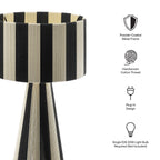Modway Renae Handwoven Cotton Thread Striped Table Lamp by Modway-EEI-7261
