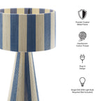 Modway Renae Handwoven Cotton Thread Striped Table Lamp by Modway-EEI-7261
