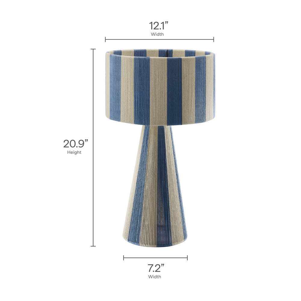 Modway Renae Handwoven Cotton Thread Striped Table Lamp by Modway-EEI-7261
