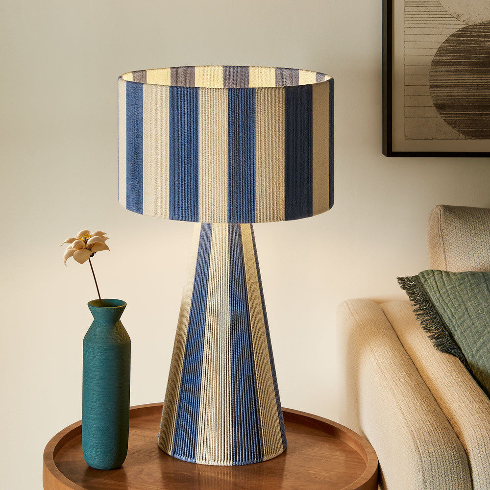 Modway Renae Handwoven Cotton Thread Striped Table Lamp by Modway-EEI-7261
