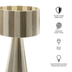 Modway Renae Handwoven Cotton Thread Striped Table Lamp by Modway-EEI-7261