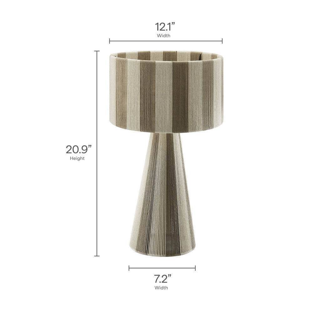 Modway Renae Handwoven Cotton Thread Striped Table Lamp by Modway-EEI-7261