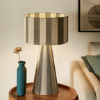 Modway Renae Handwoven Cotton Thread Striped Table Lamp by Modway-EEI-7261