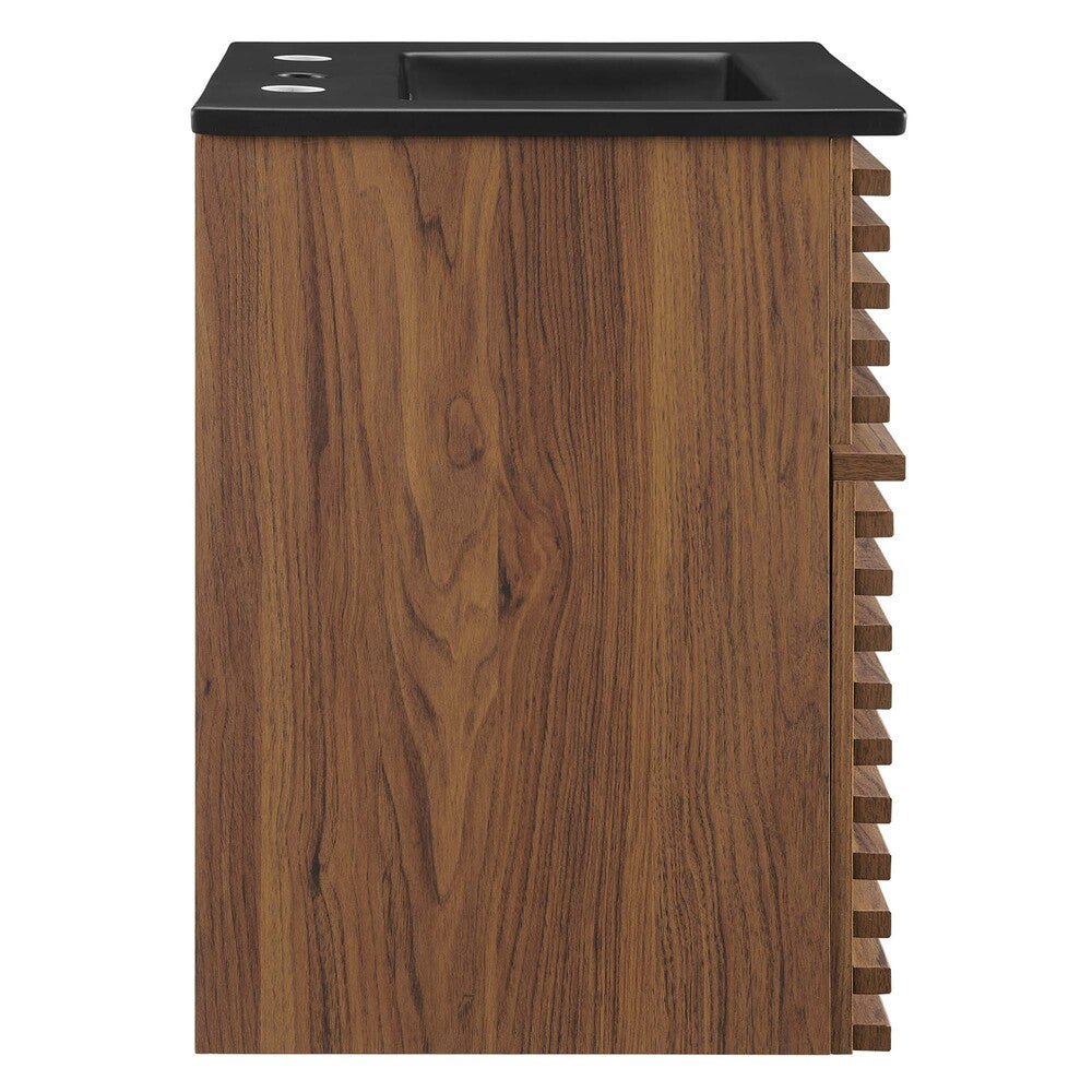 EEI-5390-WAL-BLK Render 18" Wall-Mount Bathroom Vanity by Modway
